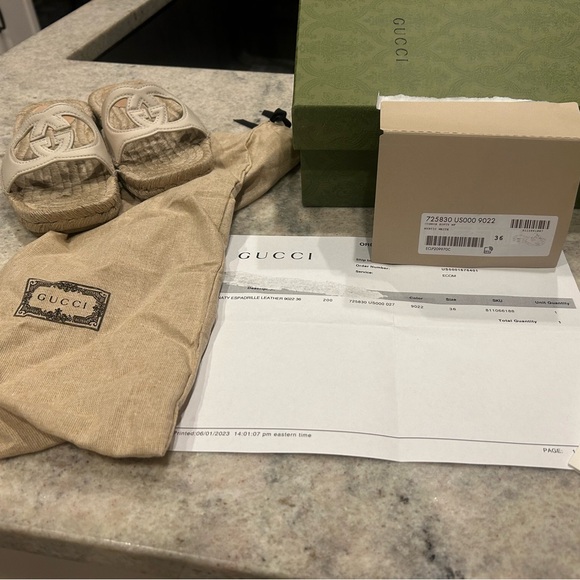 Gucci interlocking espadrilles cream - Picture 7 of 8